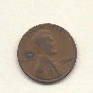 1936 Wheat Penny - No Mint Mark - Rare