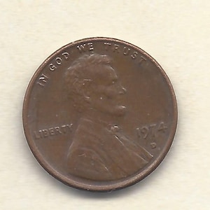 1974 D Penny - Selten - Sonderpreis - in God we - DD