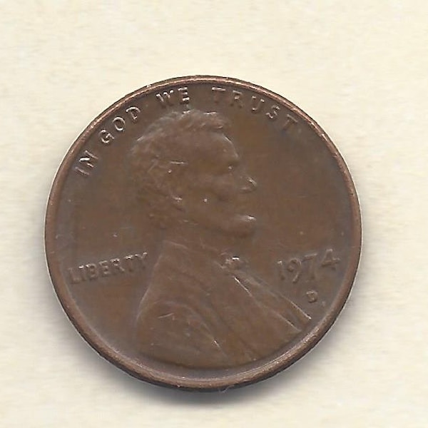 1974 D Penny - Rare - Special Price - in god we - DD