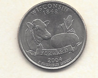 2004  D Wisconsin Quater with Cow - Corn - Not Error but haard to find