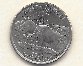 2006 D -error - Buffalo Quarter - North Dakota - Very Rare and