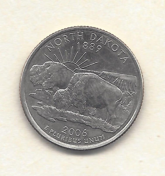 2006 D -error - Buffalo Quarter - North Dakota - Very Rare and