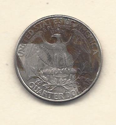 Special - 1997 Quarter P - Rare - turning Black -Some Clad Missing