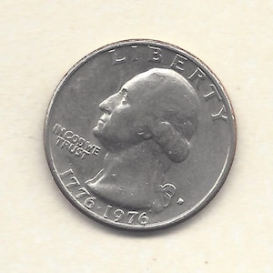 1776-1976 D Mark - Washington Quarter - Very Rare - Excellent Condition - Vintage