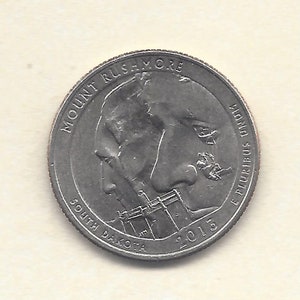 2013 D - Quarter - South Dakota - Mt Rushmore - Minze - Selten