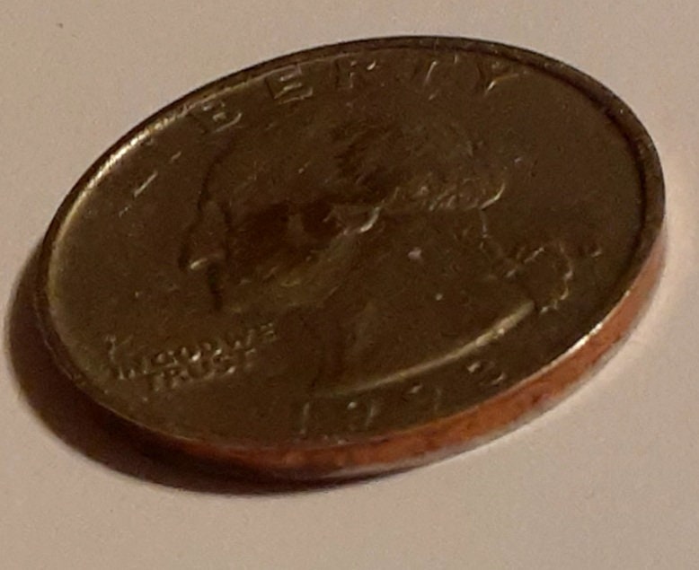 Special Price -very Rare 1993 Quarter D With Wide Rim, or Ridge