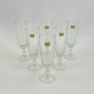 Set of 6 Luminarc Champagne Glasses - Vintage - 1980s