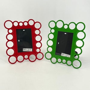 IKEA Olsbo Bubble Frame 90s Photo Frame Red Green Memphis Style Vintage Picture Frame Wall Decor