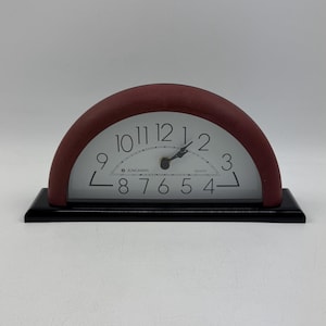 JUNGHANS Table clock - Memphis style - Design clock - West Germany - 80s