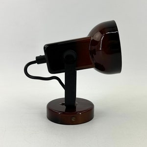 Brown enamelled wall/ceiling spotlight - 1960s