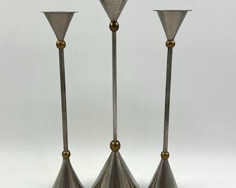 Set of Candlesticks - Memphis style - 80s