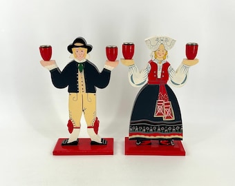 Ikea - Set of Swedish Candlesticks by Lizzie Velander - 1980s