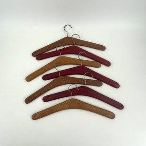 Ensemble de cintres - Imprimé serpent - Simili Cuir - Vintage - Années 60/70