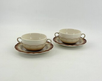Pagnossin Treviso Italy Terraglia - Set of 2 - 1960s