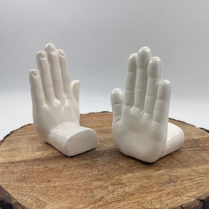 Set of Vintage Bookends Hands - 1980s