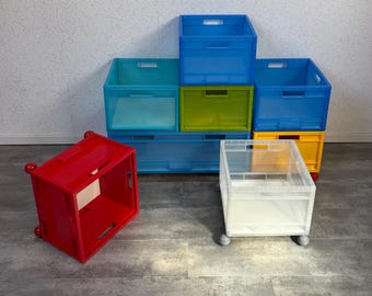 IKEA - Märd Storage Boxes in Memphis Style - 1990s