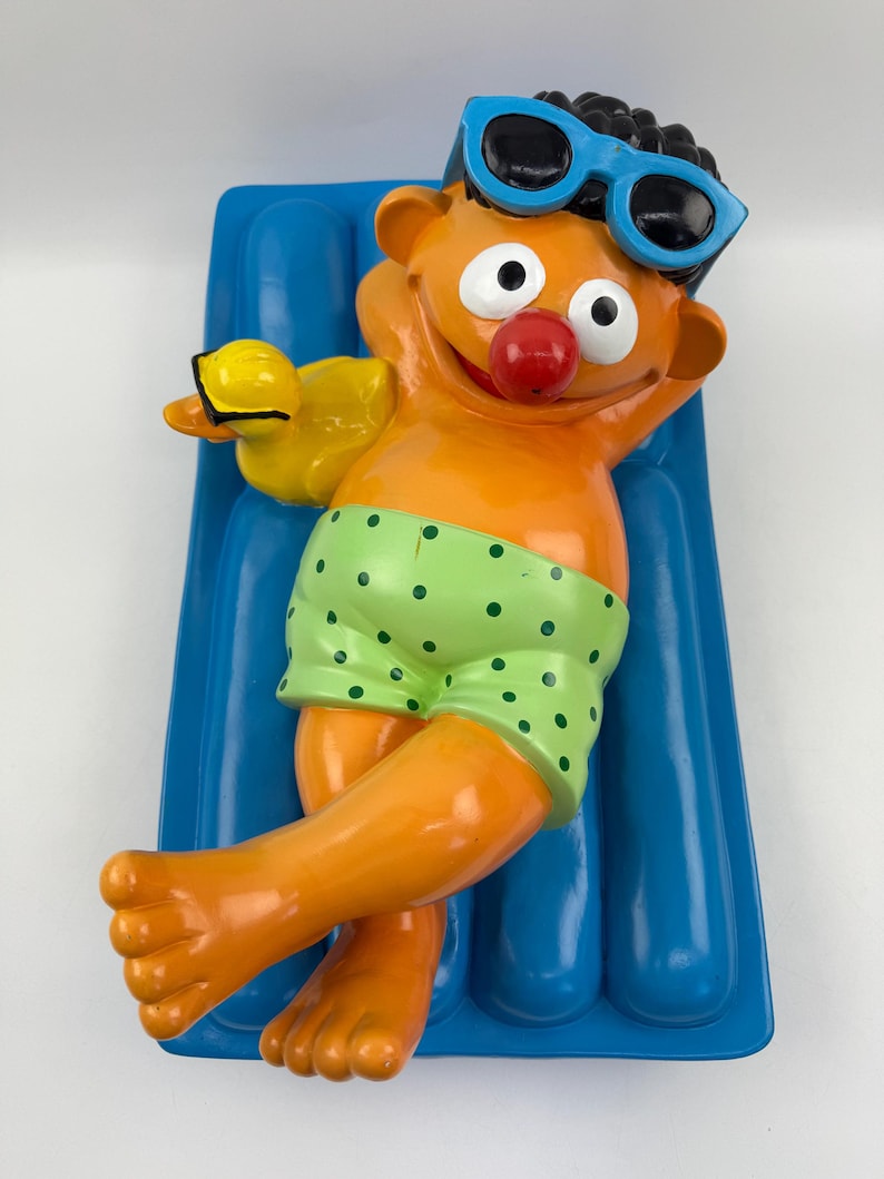 Sesame Character Inflatable Pool Vintage Sesame Street Ernie Display Figure 1990s Jim Henson Store Prop ...