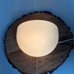 Wall lamp - Postmodern - White Glass - 90s