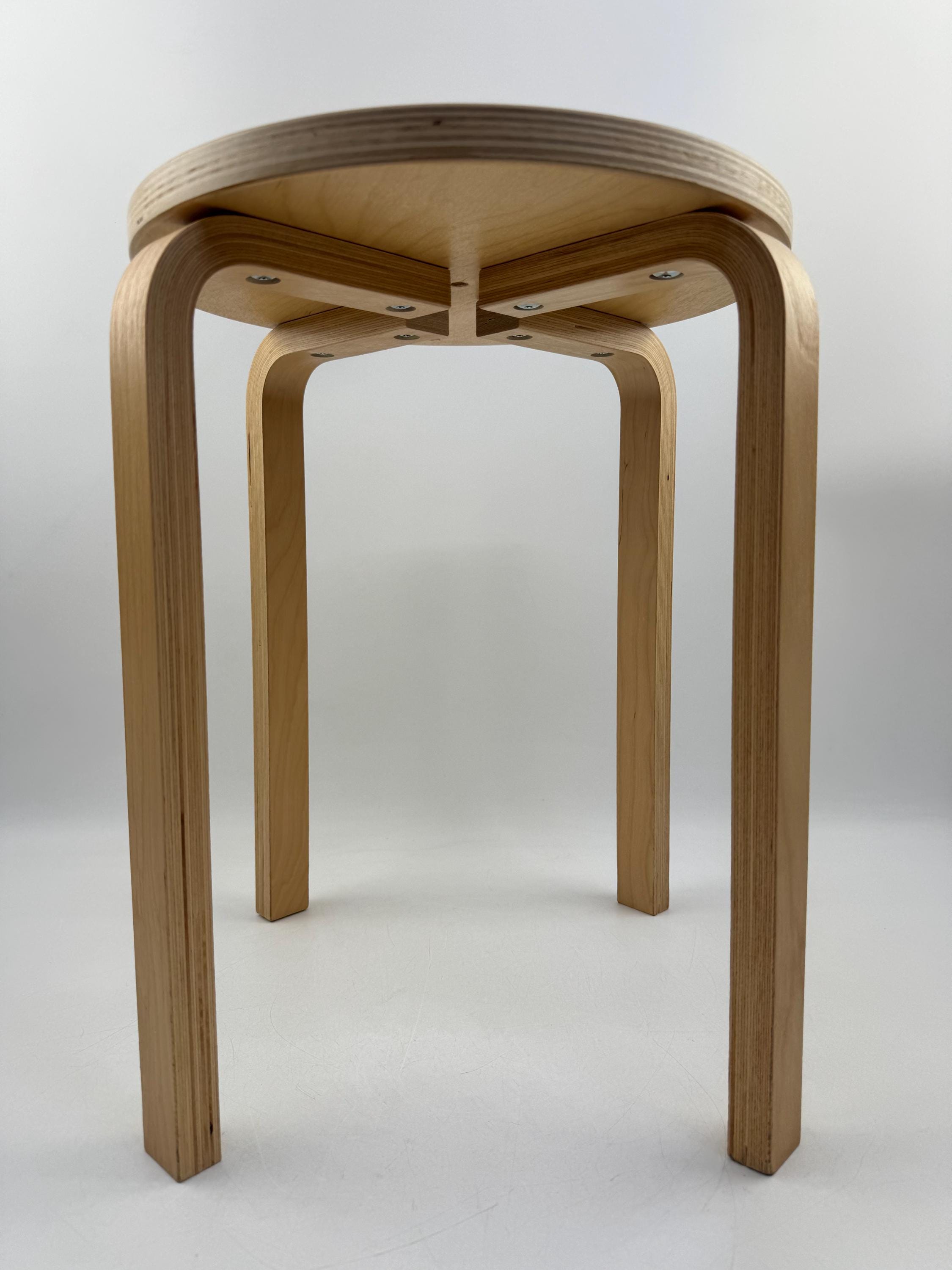 OLD IKEA FROSTA チェア　イケア フロスタ　希少品 Vintage IKEA Frosta Stool, Alvar Aalto Style Birch Wood Side Table