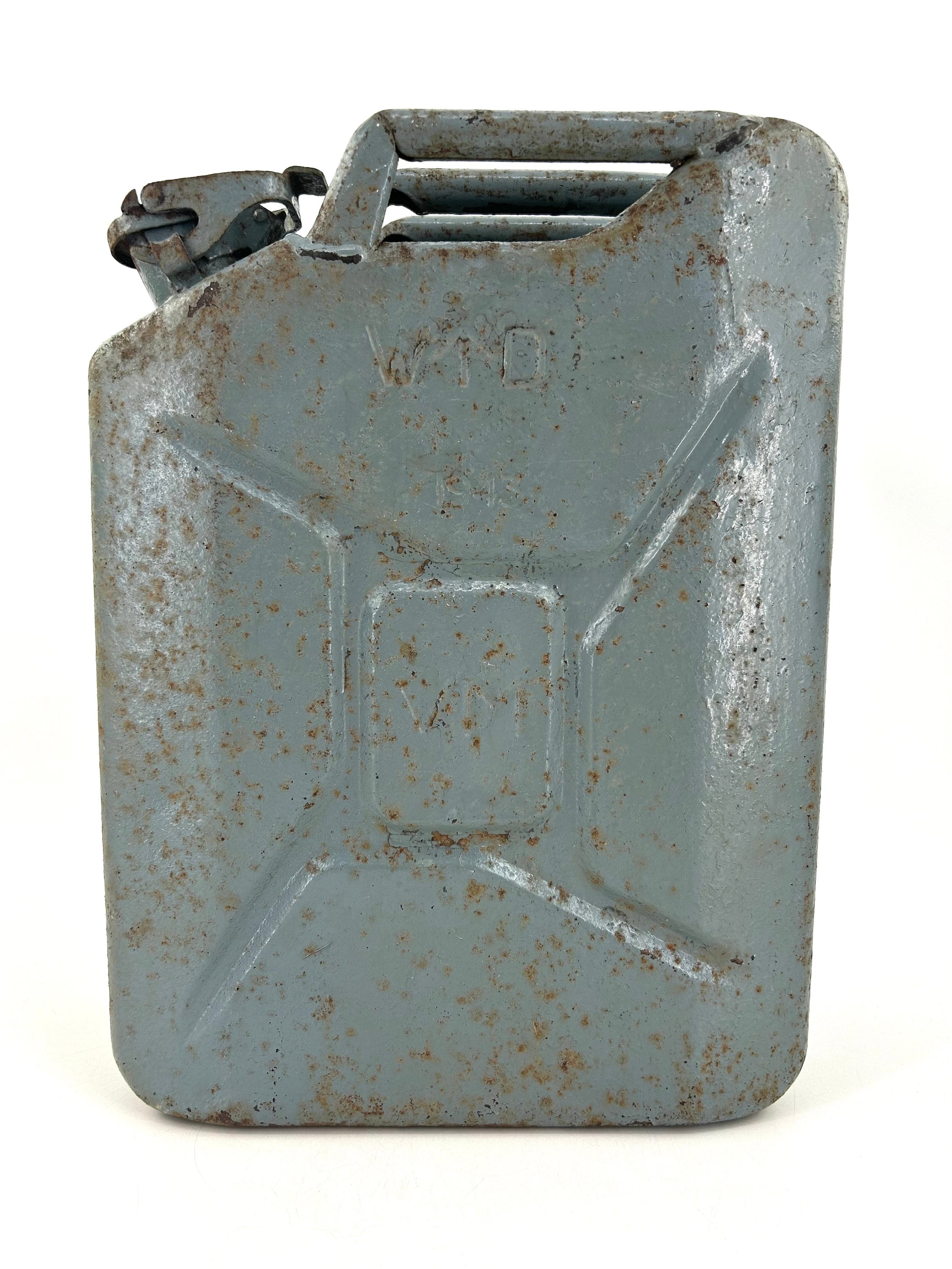 ジェリ缶 /Jeep 背面 クライスラー 燃料タンク 装飾用 ビンテージ オブジェ 飾り US ARMY ミリタリー ジープ　2個セット Vintage Original USMC DOT-5L Green Jerry Can Military Jeep Steel