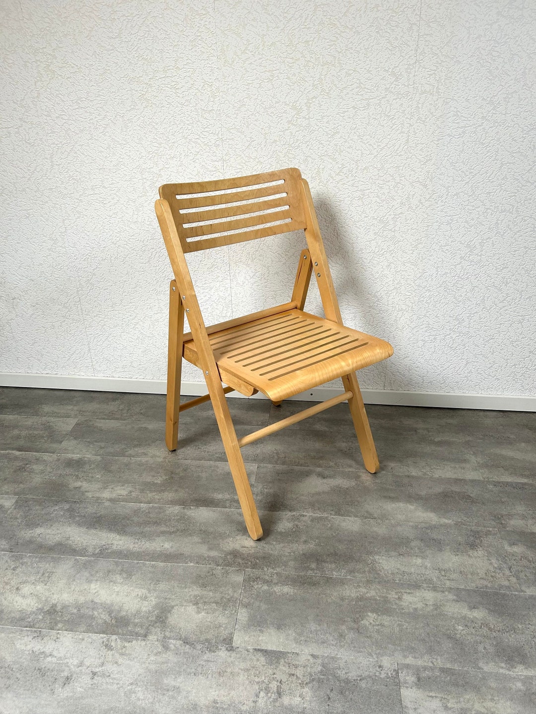 Ikea - Wooden Folding Chair - 1980s - Etsy