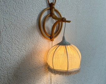 Rattan Wall lamp Vintage - 1950s