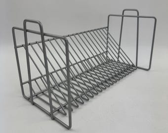 Vintage IKEA VINK CD Rack Set – 1980s Metal Wire Storage Organizer