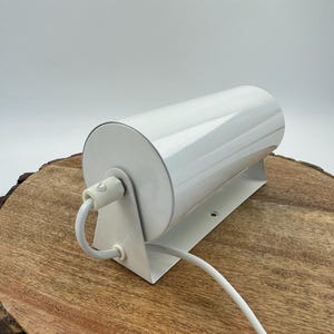 Vintage IKEA Lod V413 Wall Lamp 1980s White Bedside Light Scandinavian Minimalist Adjustable Sconce