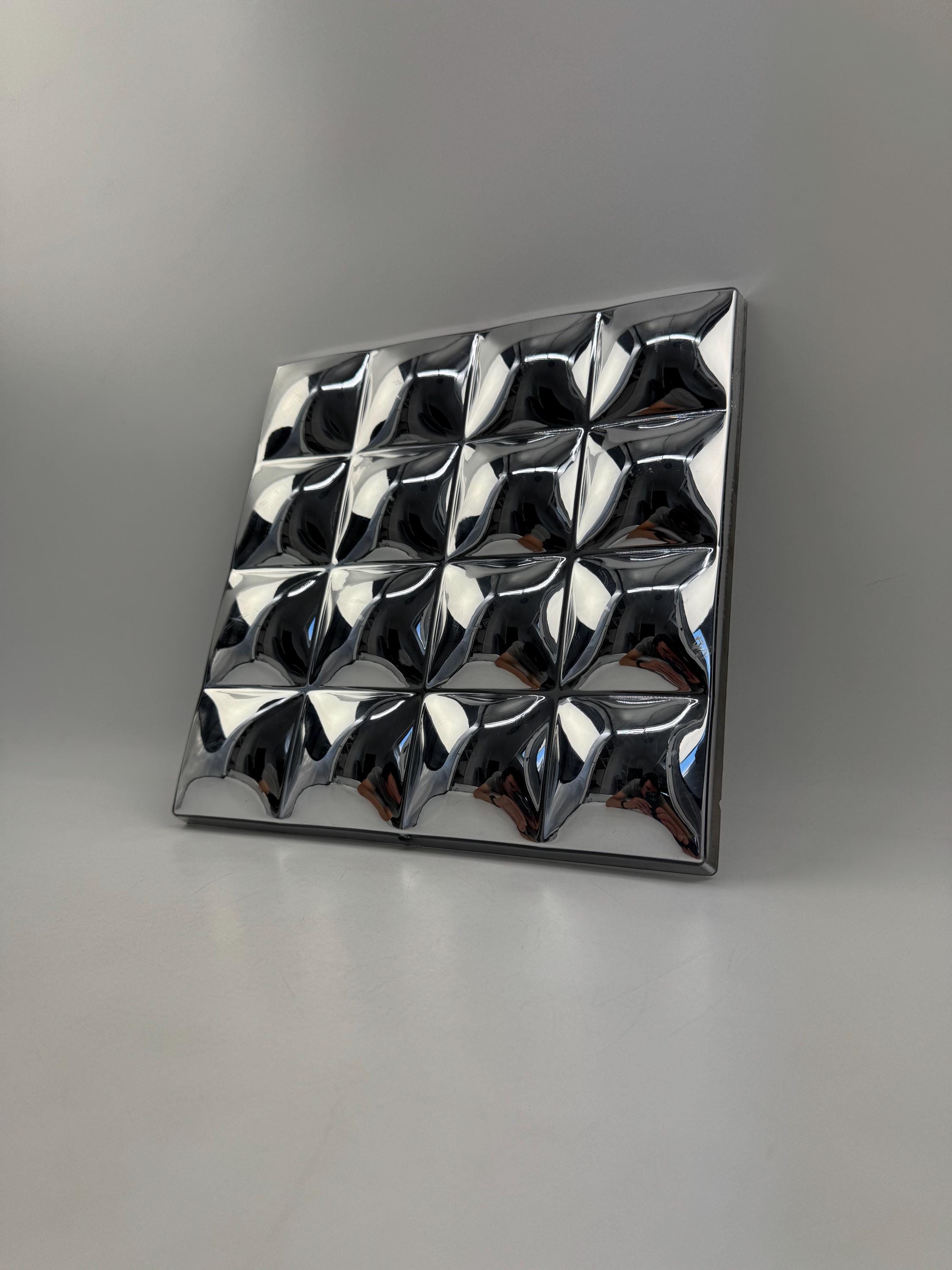 Ikea - Vimsig Kullig - Chrome Mirror Panel - Space Age - 80s - Etsy