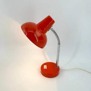 Schreibtischlampe mit verchromtem Schwanenhals – 1970er Jahre