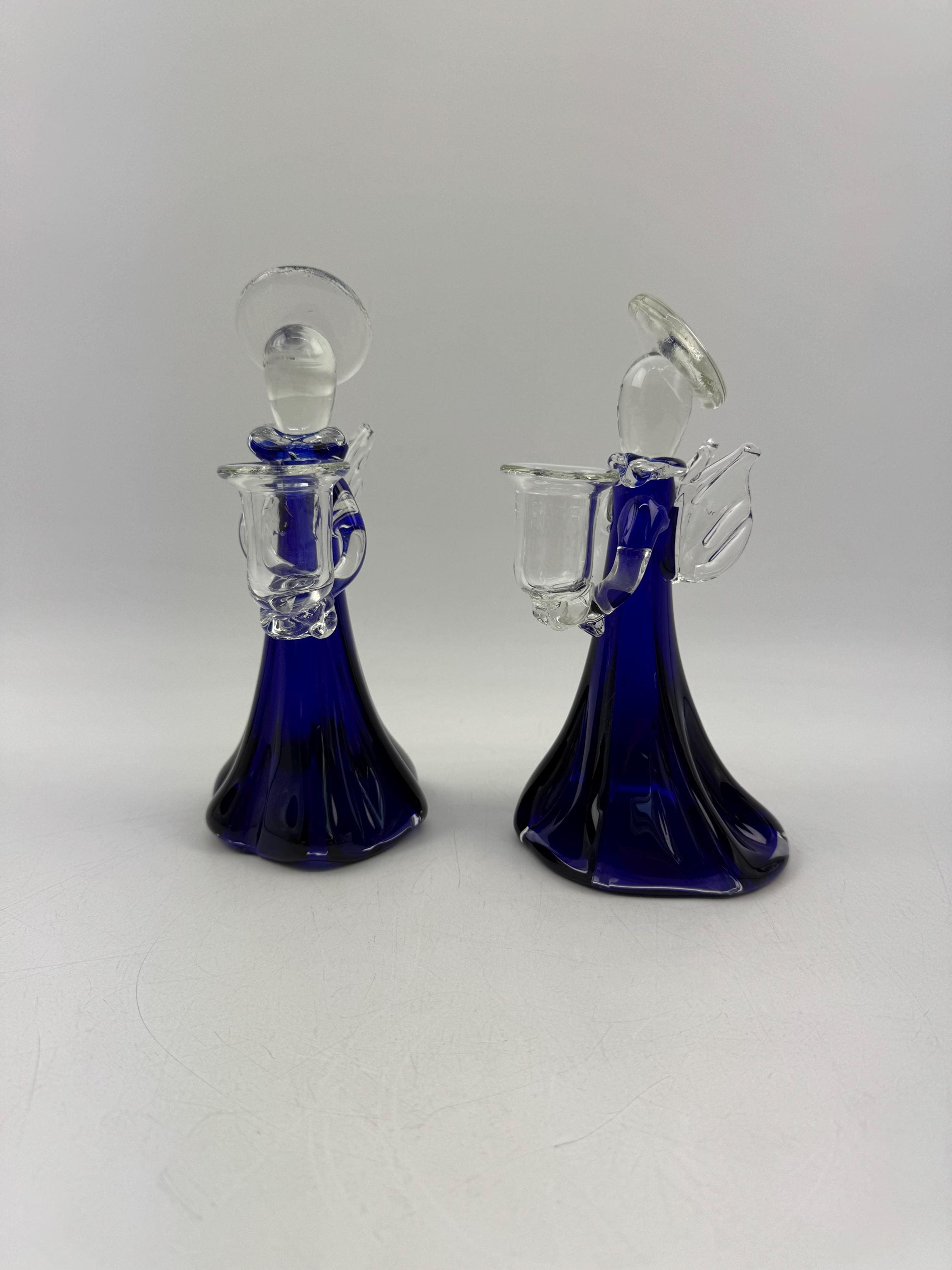 ガラス製キャンドルスタンド - 天使 - 2個セット - 1980年代 - Etsy 日本