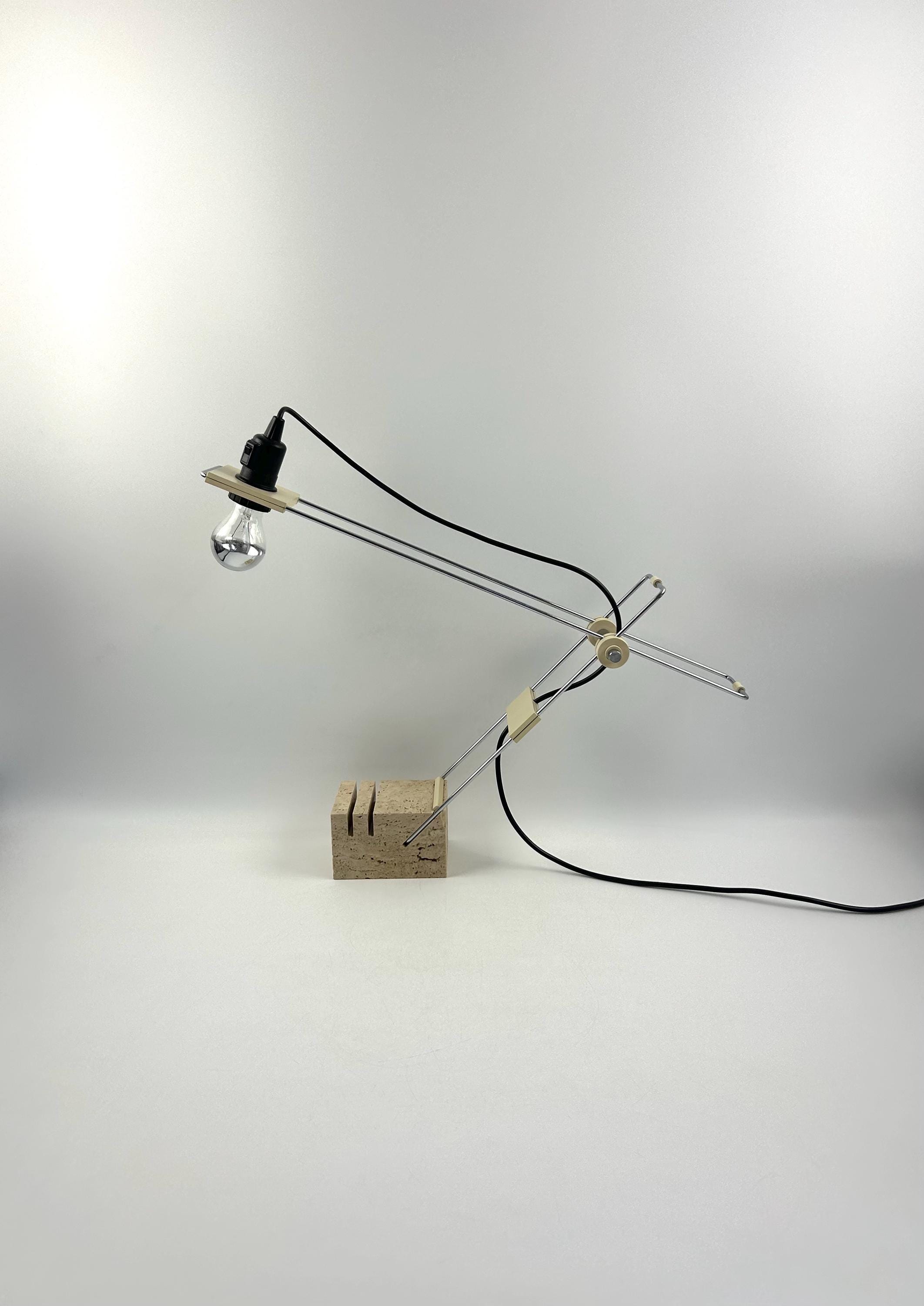 イタリア　Fratelli Mannelli / フラテッリ・マネッリ　像 Fratelli Mannelli Travertine Table Lamp - Italy - 1970s