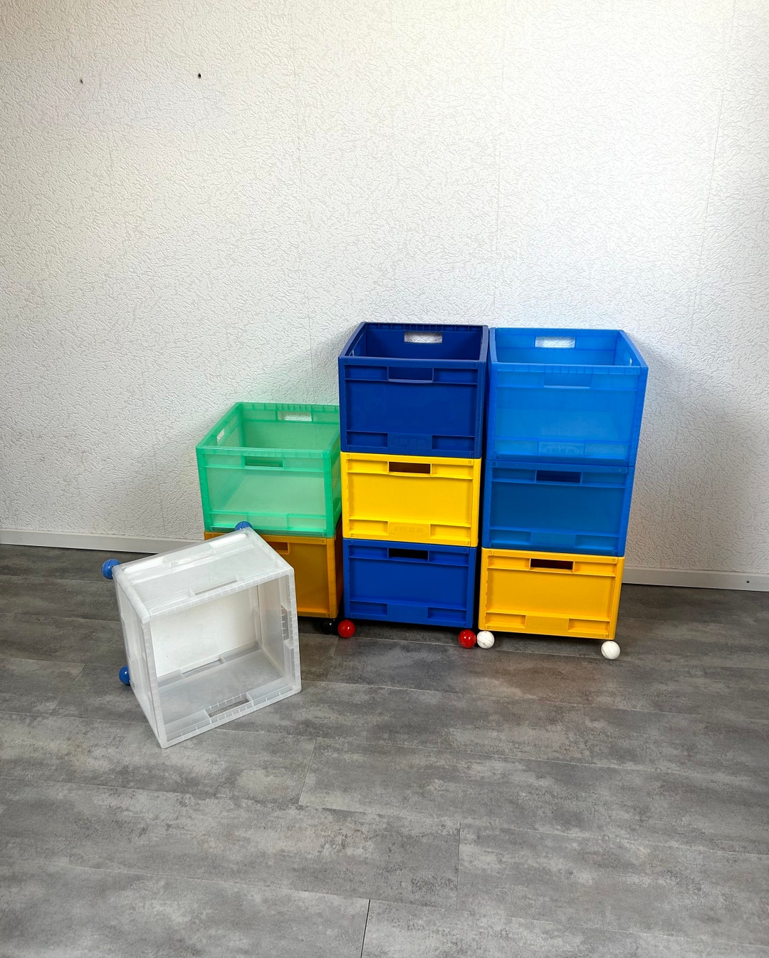 Märd Storage Boxes Ikea in Memphis Style 1990s Etsy