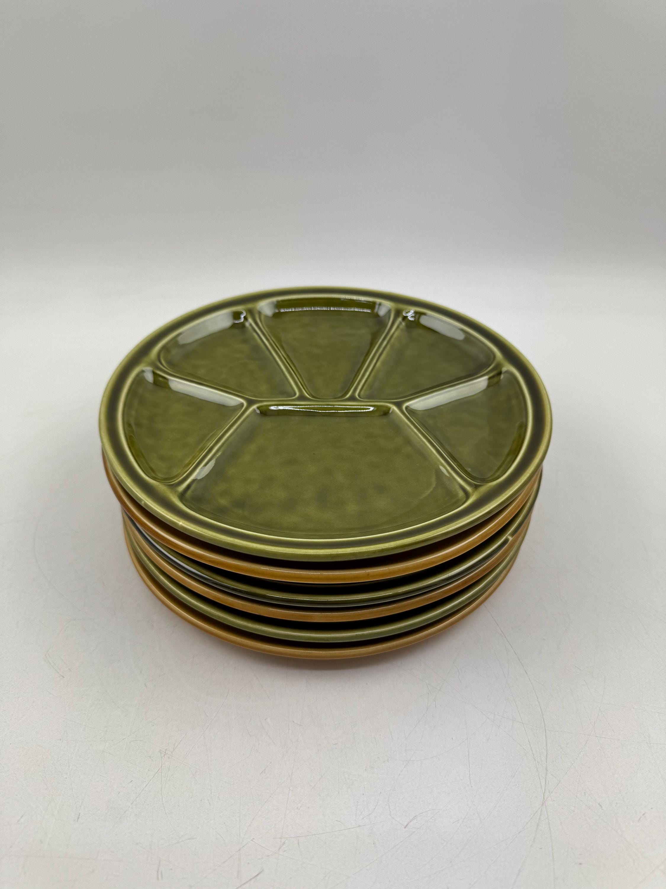 Gien fondue plates - Etsy 日本