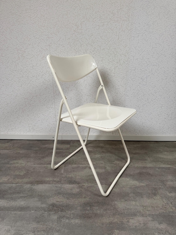 IKEA - Ted - White Folding Chair - 1970s - Etsy