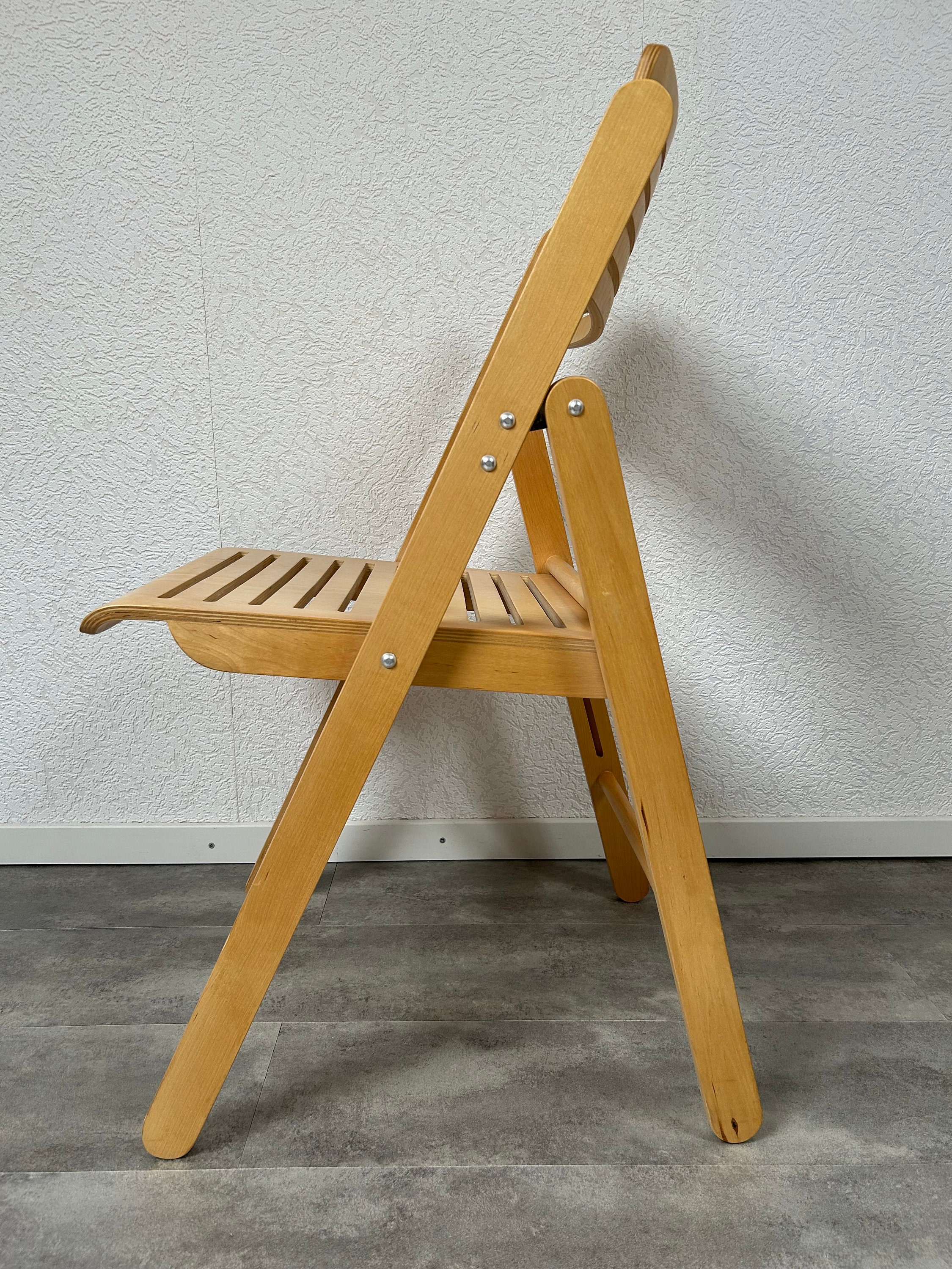 IKEA - 木製折りたたみ椅子 - 1980 年代 - Etsy 日本