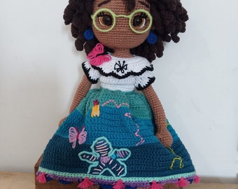 Mirabel amigurumi doll 40 cm with removable outfit