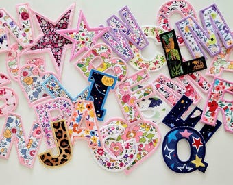 Personalised Embroidered  Iron on Patch | Applique Letters | Shapes | Fabric Patch | Fabric Letters | Sew on Patch | Various sizes | DIY