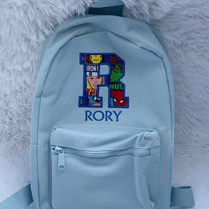 Embroidered Personalised Backpack • Initial backpack • Nursery backpack • Fast Delivery