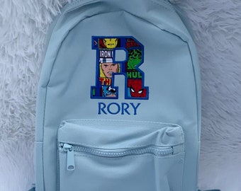 Embroidered Personalised Backpack • Initial backpack • Nursery backpack • Fast Delivery