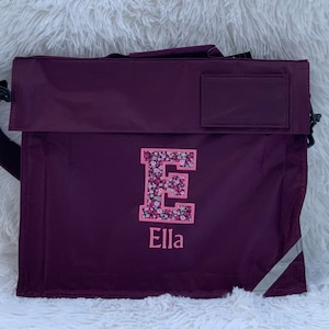 Cartable classique personnalisé pour enfants | Nom brodé avec lettre monogrammée super héros cartable pour école primaire pour enfants | Livraison rapide