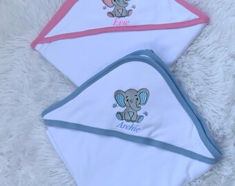 Cape de bain personnalisée pour bébé | cadeau nouveau-né