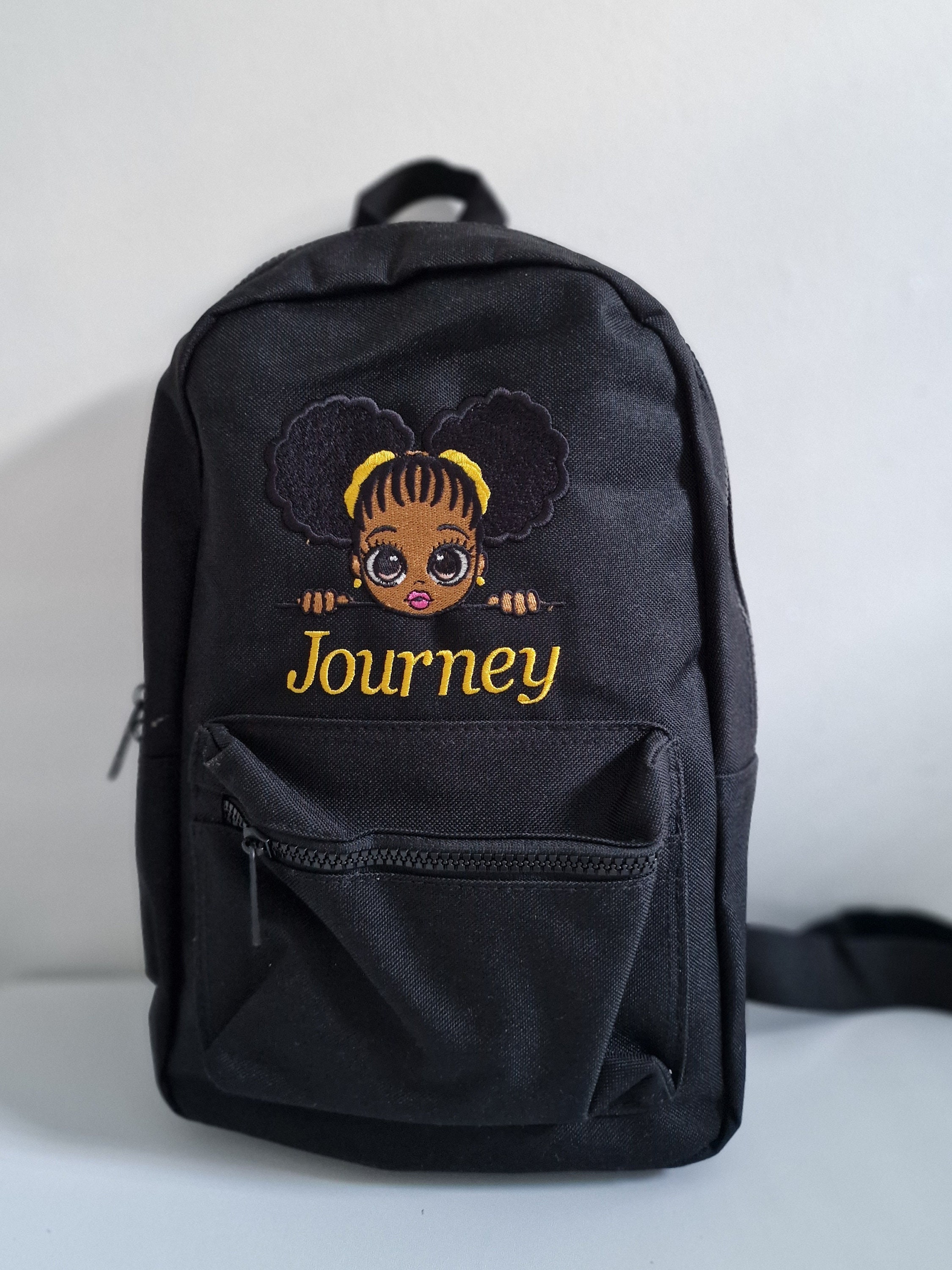 Embroidered Personalised Toddler Backpack Girls mini nursery bag, embroidered Custom backpack, girls school bag, birthday gift.Fast Delivery