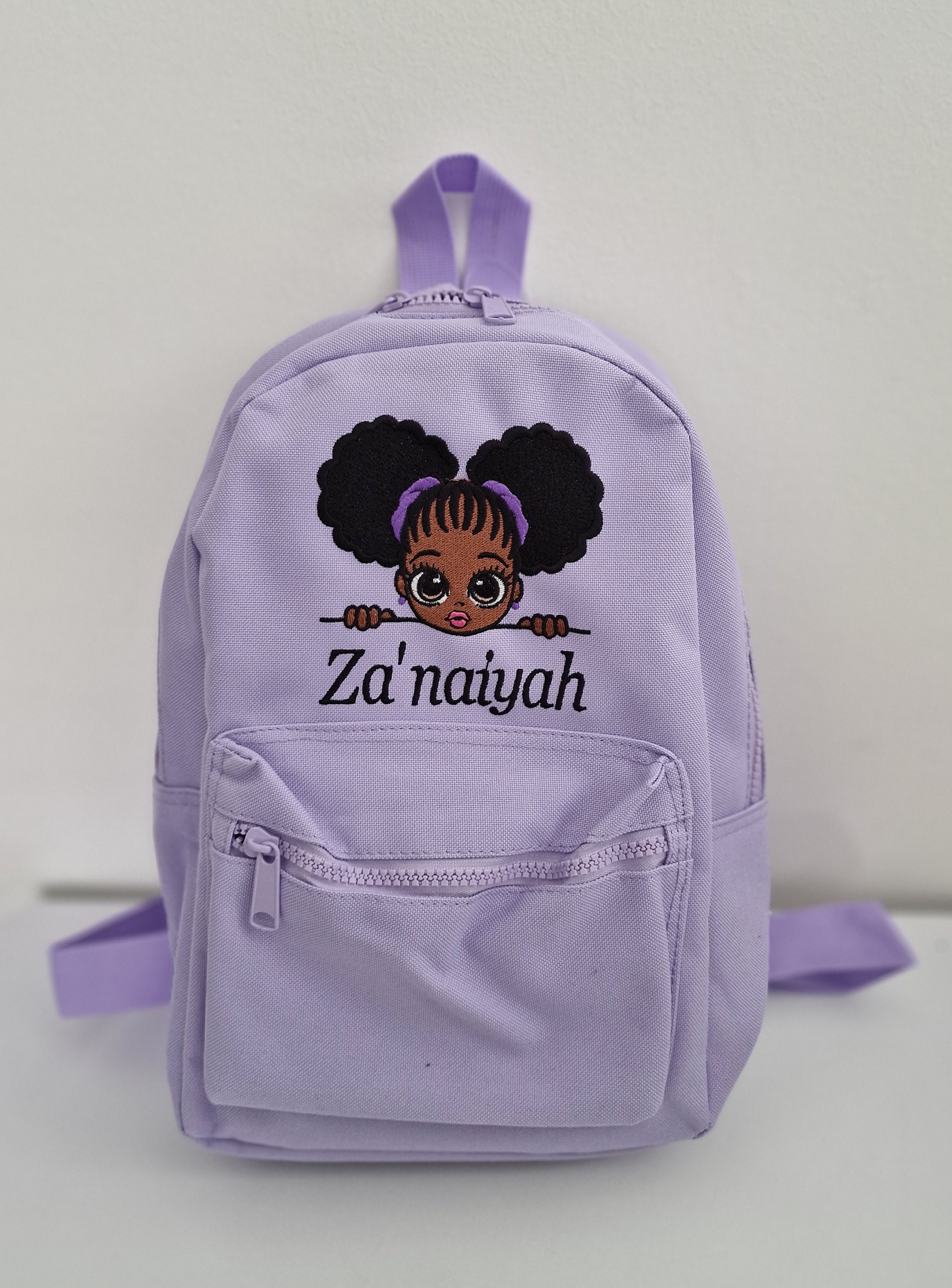 Embroidered Personalised Toddler Backpack Girls mini nursery bag, embroidered Custom backpack, girls school bag, birthday gift.Fast Delivery