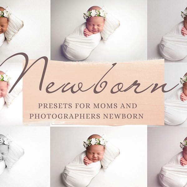 18 Lightroom Newborn-Presets | Presets für Neugeborenen Fotografen, mobile Presets für Mütter