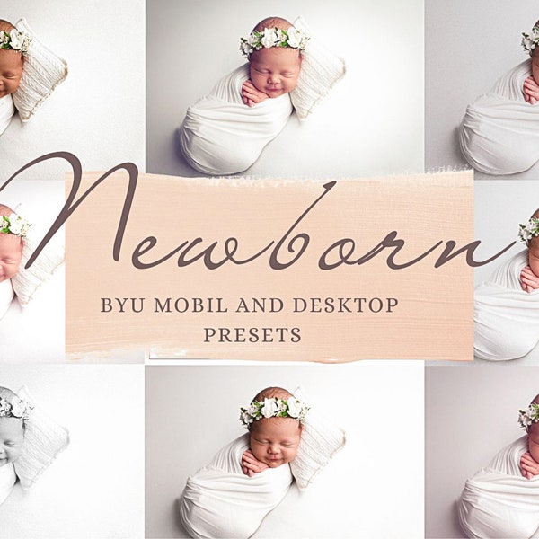 8 Lightroom Newborn Presets | Presets for newborn photographer| Mommy Presets, Lightroom Mobile & Desktop Presets, Baby instagram Presets