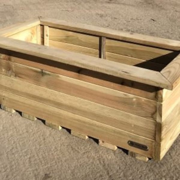 Simply Wood Signature Tanilised Trough Wooden Garden Planter – Extra Large – Super Summer Sale Price!