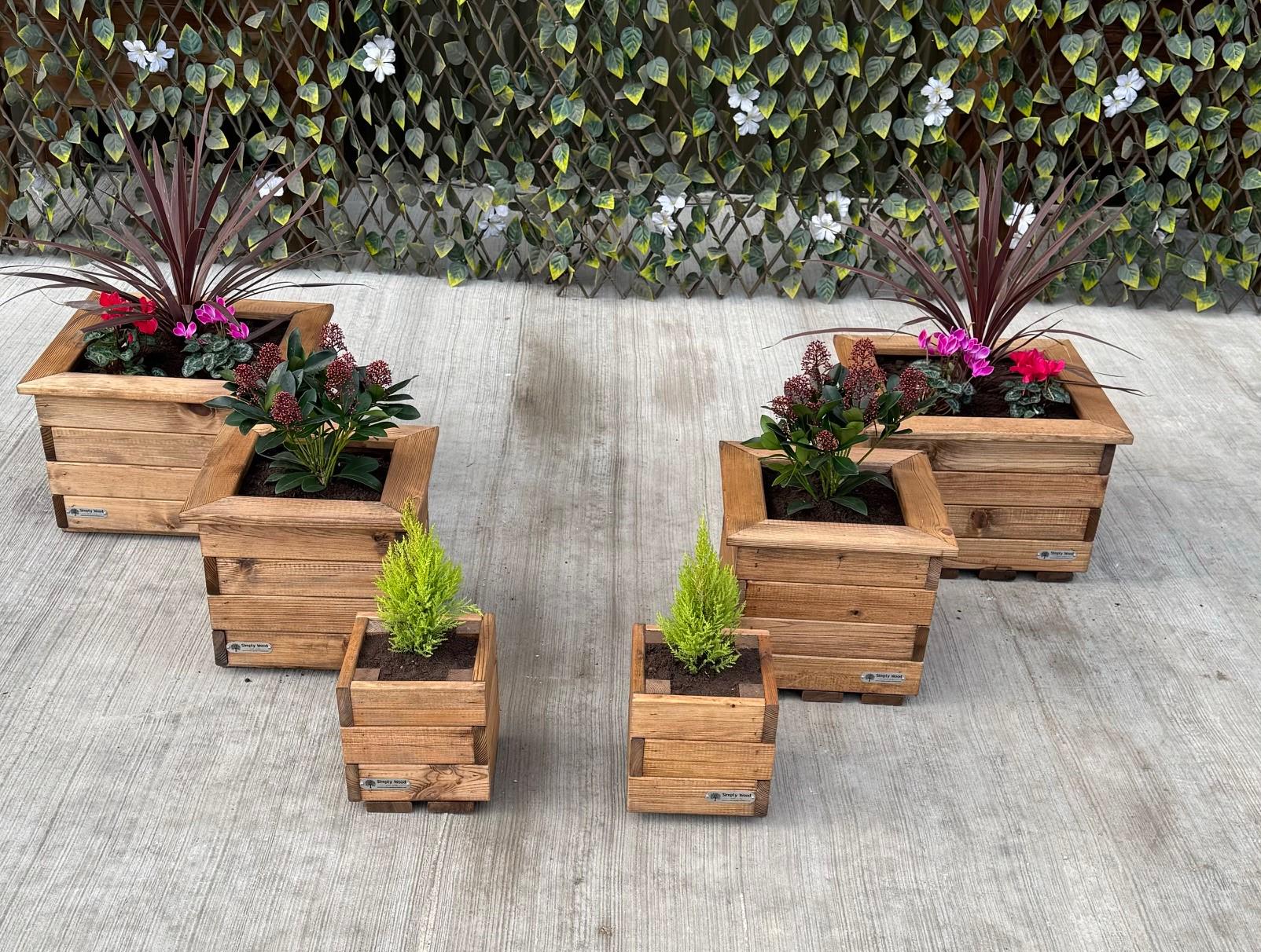 Simply Wood Churchill SQUARE Planter Range – 3 Sizes - Etsy
