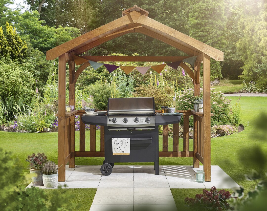 Premium Wooden BBQ Shelter Etsy UK