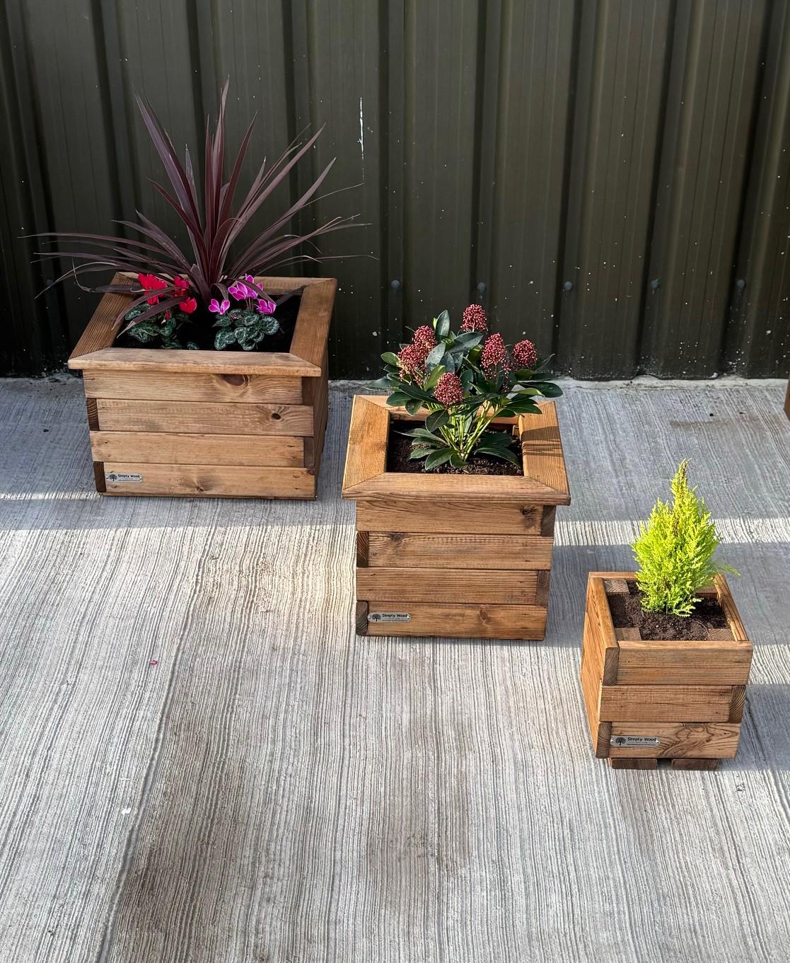 Simply Wood Churchill SQUARE Planter Range – 3 Sizes - Etsy